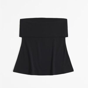 nwt cotton modal foldover tube top